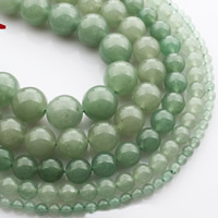 Green Aventurine Bead, Round, natural Approx 15 Inch 