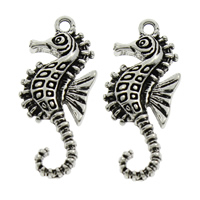 Zinc Alloy Animal Pendants, Seahorse, antique silver color plated, lead & cadmium free Approx 1mm, Approx 