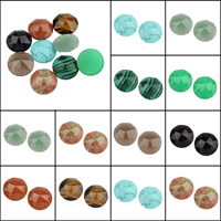 Gemstone Cabochons, Flat Round, handmade 