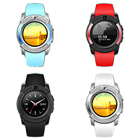 Reloj inteligente TROZUM®, El plastico, con Vidrio & acero inoxidable, chapado, Longitud Ajustable & monitor de sueño & podómetro 3D & pantalla táctil & impermeable, más colores para la opción, 45x14mm, longitud:aproximado 9.8 Inch, Vendido por UD