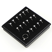 Edelstahl-Nase-Piercing-Schmuck, 316 L Edelstahl, Kreisring, plattiert, für Frau & mit Strass, originale Farbe, 2.5mm, 0.5mm, 7.5mm, 18PCs/Box, verkauft von Box