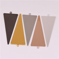 Brass Jewelry Pendants, Triangle nickel, lead & cadmium free Approx 1.2mm 