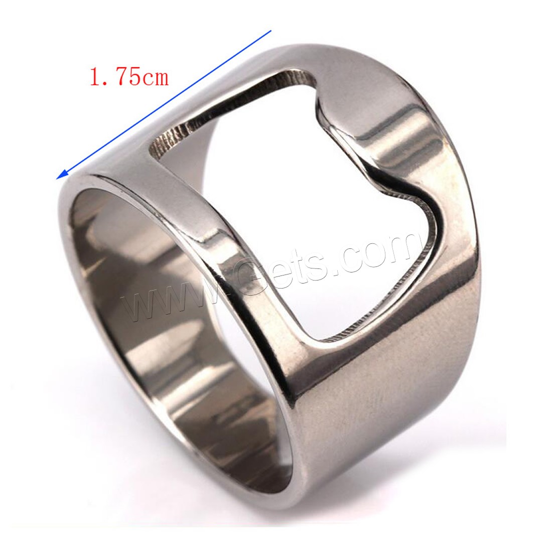 Men Stainless Steel Ring in Bulk, Titanium Steel, different size for choice & for man, original color, 1.75mm, Sold By PC