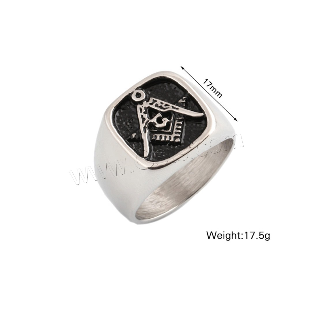 Men Stainless Steel Ring in Bulk, Titanium Steel, different size for choice & for man, original color, 17mm, Sold By PC