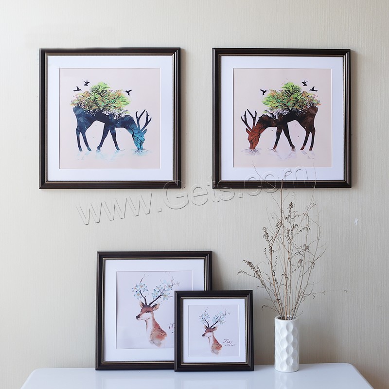 Polystyrene Picture Frame,  Square, Available For Table Top or Wall-Hanging & different size for choice, more colors for choice, Sold By PC