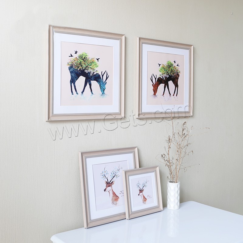 Polystyrene Picture Frame,  Square, Available For Table Top or Wall-Hanging & different size for choice, more colors for choice, Sold By PC