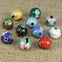 Cloisonne Beads, Round, handmade 10mm Approx 1.5mm 