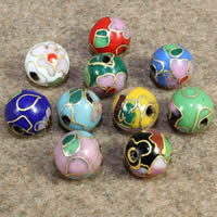 Cloisonne Beads, Round, handmade 10mm Approx 1.5mm 