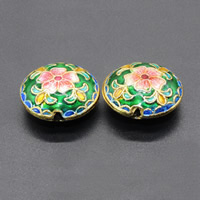 Cloisonne Beads, Flat Round, handmade 19mm Approx 1.5mm 