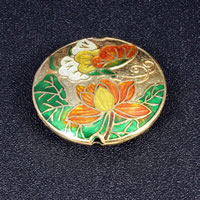 銀製メッキ七宝焼きビーズ, 七宝細工, 楕円, ハンドメイド, 42mm, 穴:約 1.5mm, 売り手 パソコン