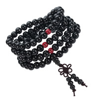 Wrist Mala, Wood, with Nylon, Buddhist jewelry & Unisex & , 8mm Approx 14.5 Inch 