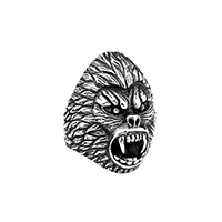 Titanstahl Fingerring, Orang-Utan, verschiedene Größen vorhanden & für den Menschen & Schwärzen, 22mm, verkauft von PC