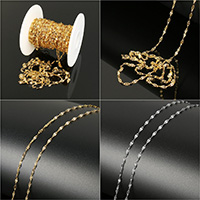 Stainless Steel Chain Jewelry, with plastic spool, plated 