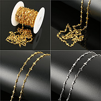 Stainless Steel Chain Jewelry, with plastic spool, plated 