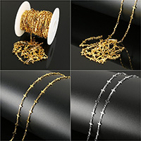 Stainless Steel Chain Jewelry, with plastic spool, plated 