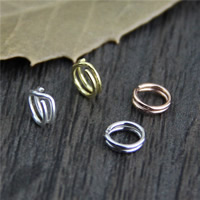 Argent sterling ouvert jumpring, argent sterling 925, Placage, plus de couleurs à choisir, 5mm, Vendu par PC