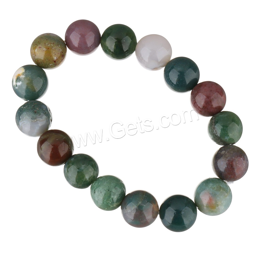 Bracelets de perles à la main, agate indienne, unisexe & normes différentes pour le choix, Longueur:Environ 7.5 pouce, Vendu par brin