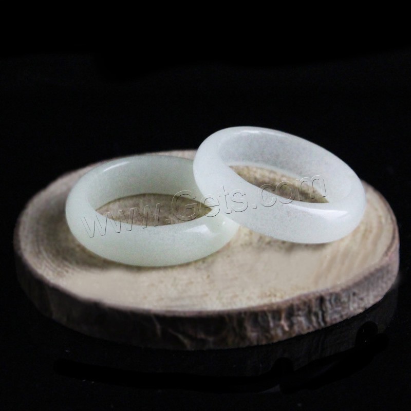 Luminated Finger Ring, Fluorescent Powder Stone, different size for choice, more colors for choice, US Ring Size:6-10, Sold By PC