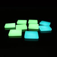 Fluorescent Powder Stone Pendant, Squaredelle, luminated Approx 1mm 