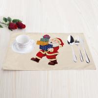 Place Mats, Linen, Rectangle, Christmas jewelry 