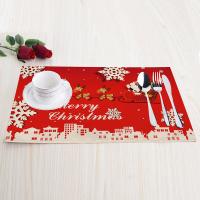 Place Mats, Linen, Rectangle, Christmas jewelry 