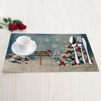 Place Mats, Linen, Rectangle, Christmas jewelry 