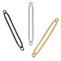 Brass Connector, plated, 1/1 loop Approx 1mm 