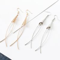 Zinc Alloy Drop Earring, iron earring hook, plated, for woman lead & cadmium free 