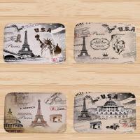 Flanelles Tapis, rectangle, anti-dérapage & modèles différents pour le choix & avec le motif de lettre Vendu par PC