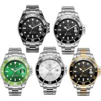 Collection de montres TEVISE®, acier inoxydable, avec verre, Placage, 30M étanche & montre mécanique & pour homme, plus de couleurs à choisir Environ 7.8 pouce, Vendu par PC
