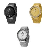 BELBI® Montre à bijoux pour hommes, acier inoxydable, avec cadran en alliage de zinc & verre, mouvement japonais, Placage, Résistant à l’eau de vie & avec strass, plus de couleurs à choisir Environ 9 pouce, Vendu par PC