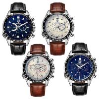 Collection de montres TEVISE®, cuir de peau de vache, avec verre & acier inoxydable, Placage, 30M étanche & montre mécanique & réglable & styles différents pour le choix & pour homme Environ 9.4 pouce, Vendu par PC