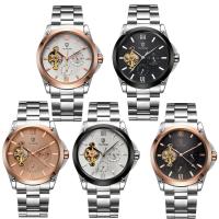 Collection de montres TEVISE®, acier inoxydable, avec verre, Placage, 30M étanche & montre mécanique & pour homme, plus de couleurs à choisir Environ 7.8 pouce, Vendu par PC