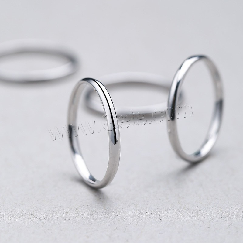 Brass Finger Ring, Donut, thick 925 sterling silver plated, different size for choice & for woman, nickel, lead & cadmium free, Sold By PC