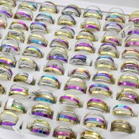 Iron Finger Ring, plated, mixed ring size & for woman, mixed colors, lead & cadmium free - US Ring 