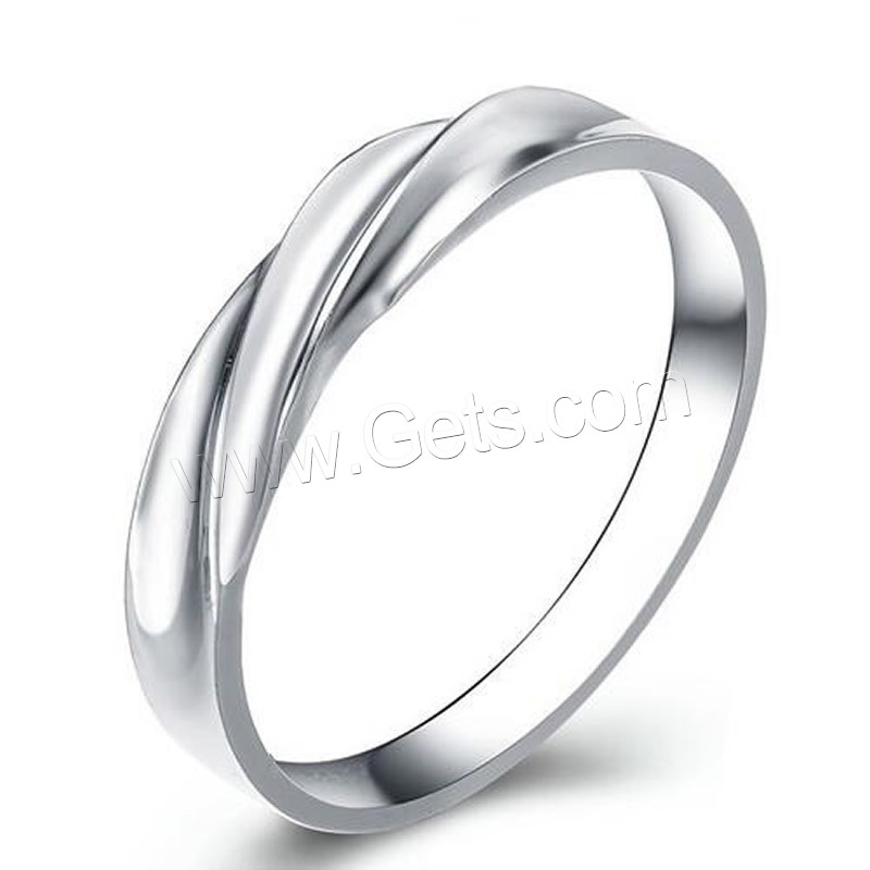 Befestigter Zirkonia Messingring Fingerring, Messing, Dicke 925 Sterling-Silber vergoldet, unisex & verschiedene Größen vorhanden & Micro pave Zirkonia, frei von Nickel, Blei & Kadmium, 8x3mm,4mm, verkauft von PC