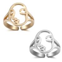 Zinc Alloy Cuff Finger Ring, plated, open & for woman lead & cadmium free, 16mm, US Ring .5 