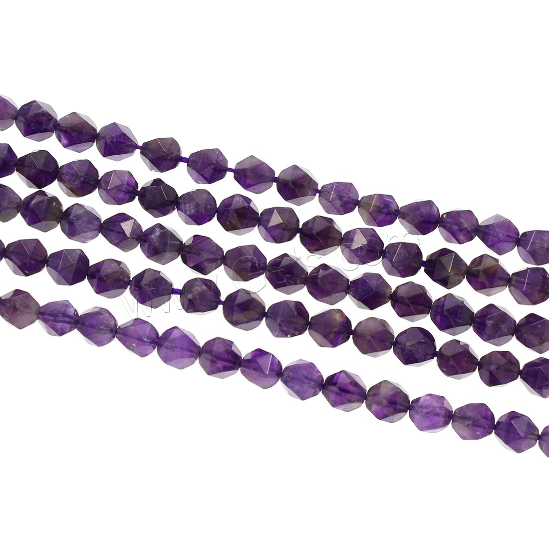 Amethyst Perle, verschiedene Größen vorhanden & facettierte, Bohrung:ca. 1mm, Länge:ca. 15 ZollInch, verkauft von Strang