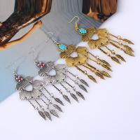 Zinc Alloy Drop Earring, with Resin, iron earring hook, plated, for woman lead & cadmium free 