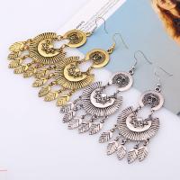 Zinc Alloy Drop Earring, iron earring hook, plated, for woman lead & cadmium free 