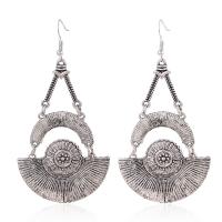 Zinc Alloy Drop Earring, iron earring hook, plated, for woman lead & cadmium free 