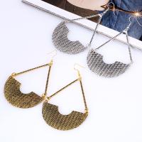 Zinc Alloy Drop Earring, iron earring hook, plated, for woman lead & cadmium free 