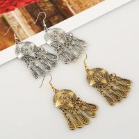 Zinc Alloy Drop Earring, iron earring hook, plated, for woman lead & cadmium free 