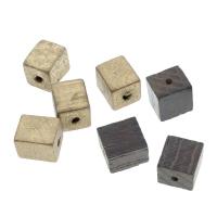 Holz Perle, Quadrat, verschiedene Größen vorhanden, Bohrung:ca. 2-4mm, verkauft von PC