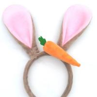 Children Hair Band, Velveteen, Rabbit, for children 150-160mm 