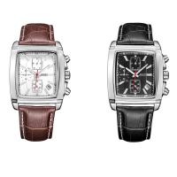 JEDIR® Montre à bijoux pour hommes, Cuir, avec cadran en alliage de zinc & verre & acier inoxydable, mouvement chinoise, Placage, Résistant à l’eau de vie, plus de couleurs à choisir Environ 8 pouce, Vendu par PC