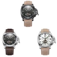 JEDIR® Montre à bijoux pour hommes, Cuir, avec cadran en alliage de zinc & verre & acier inoxydable, mouvement chinoise, Placage, plus de couleurs à choisir Environ 7.6 pouce, Vendu par PC