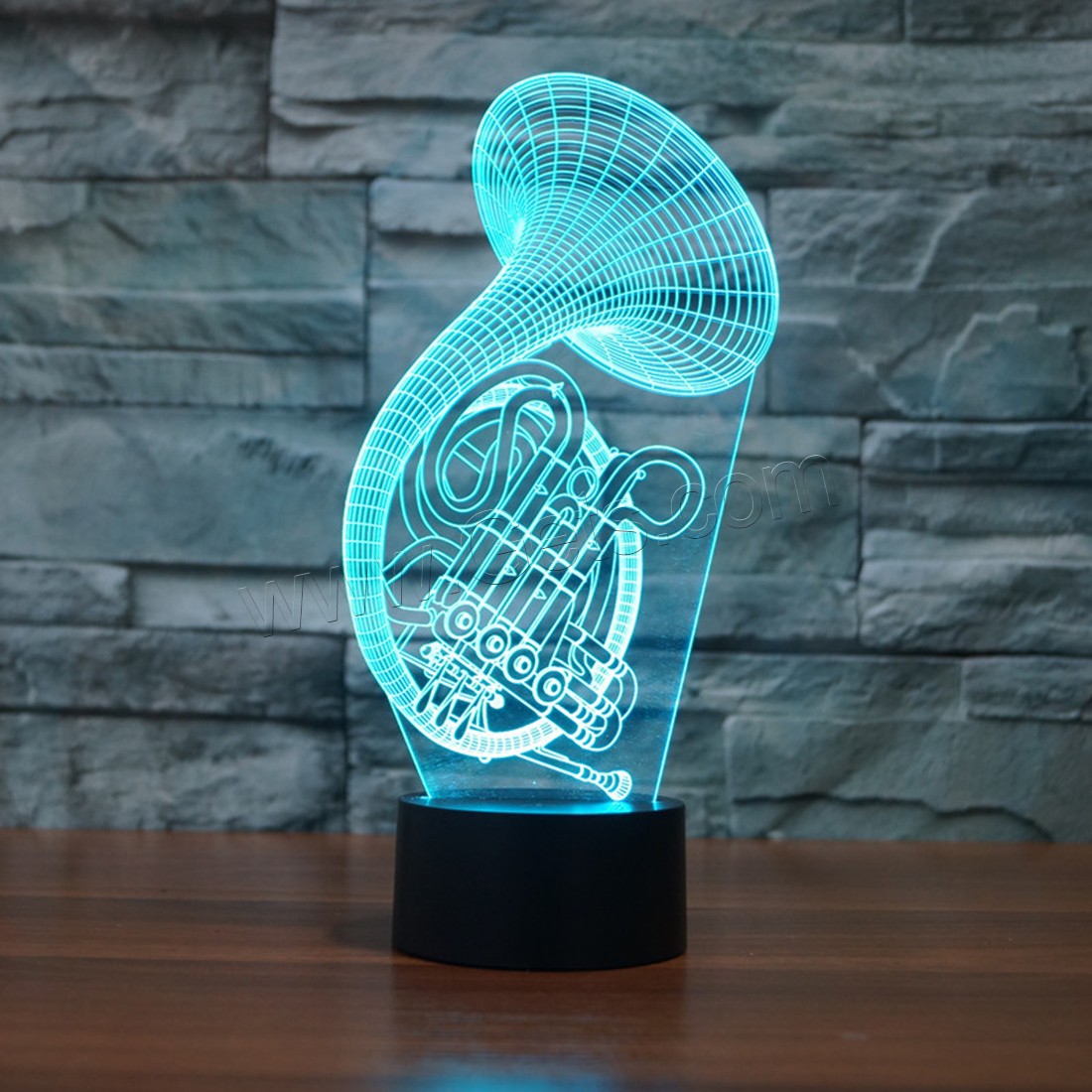 Acrylic Night Light, with ABS Plastic, Different Shape for Choice & with USB interface & with LED light & change color automaticly & different styles for choice, 250x170x55mm, Sold By PC