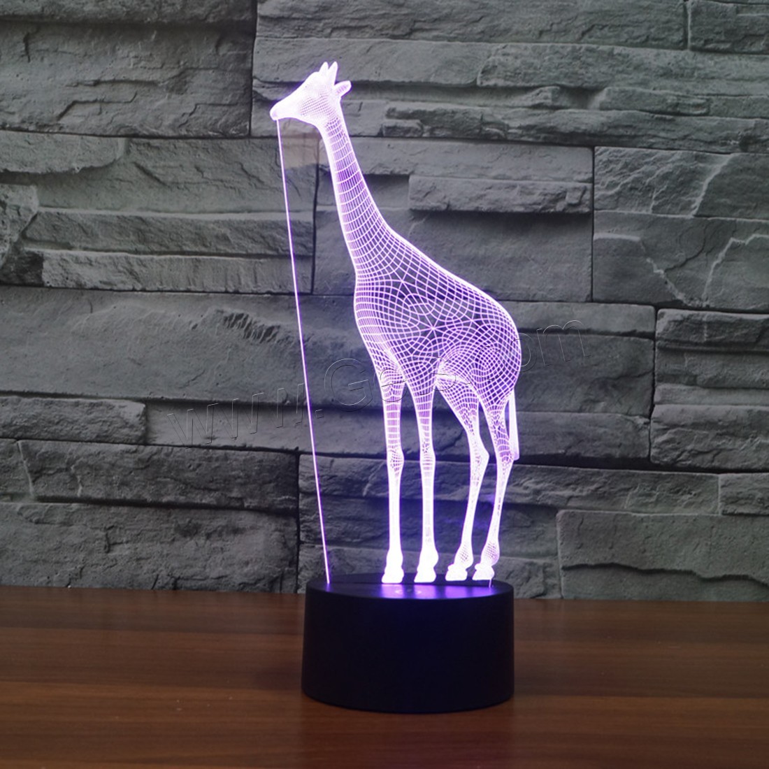 Acrylic Night Light, with ABS Plastic, Different Shape for Choice & with USB interface & with LED light & change color automaticly & different styles for choice, Sold By PC