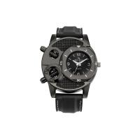 V8® Uhr, Silikon, mit Glas & Edelstahl, chinesische Bewegung, plattiert, Lebenswasserbeständig & für den Menschen, schwarz, 40.5x13mm, Länge:ca. 9 ZollInch, verkauft von PC